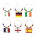 Euro Flags 2016 / Euro 2016 Party Wine Glass Charms